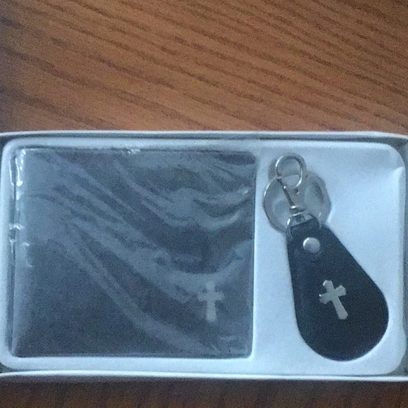 First communion or religious wallet and keychain for gift giving - Picture 3 of 4